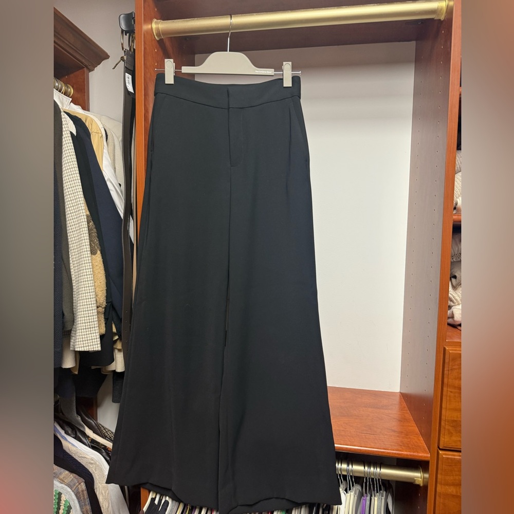 Banana republic wide leg high rise trouser